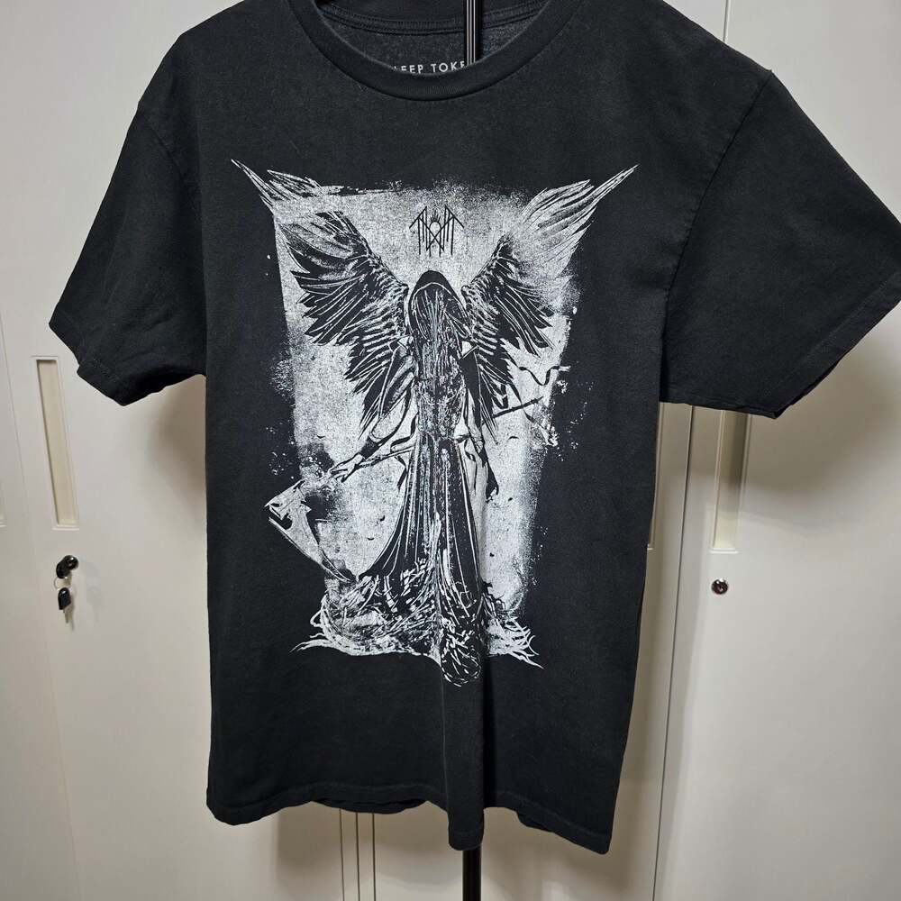 Sleep Token Angel & Scythe Graphic Band T-Shirt Black Men's Size L